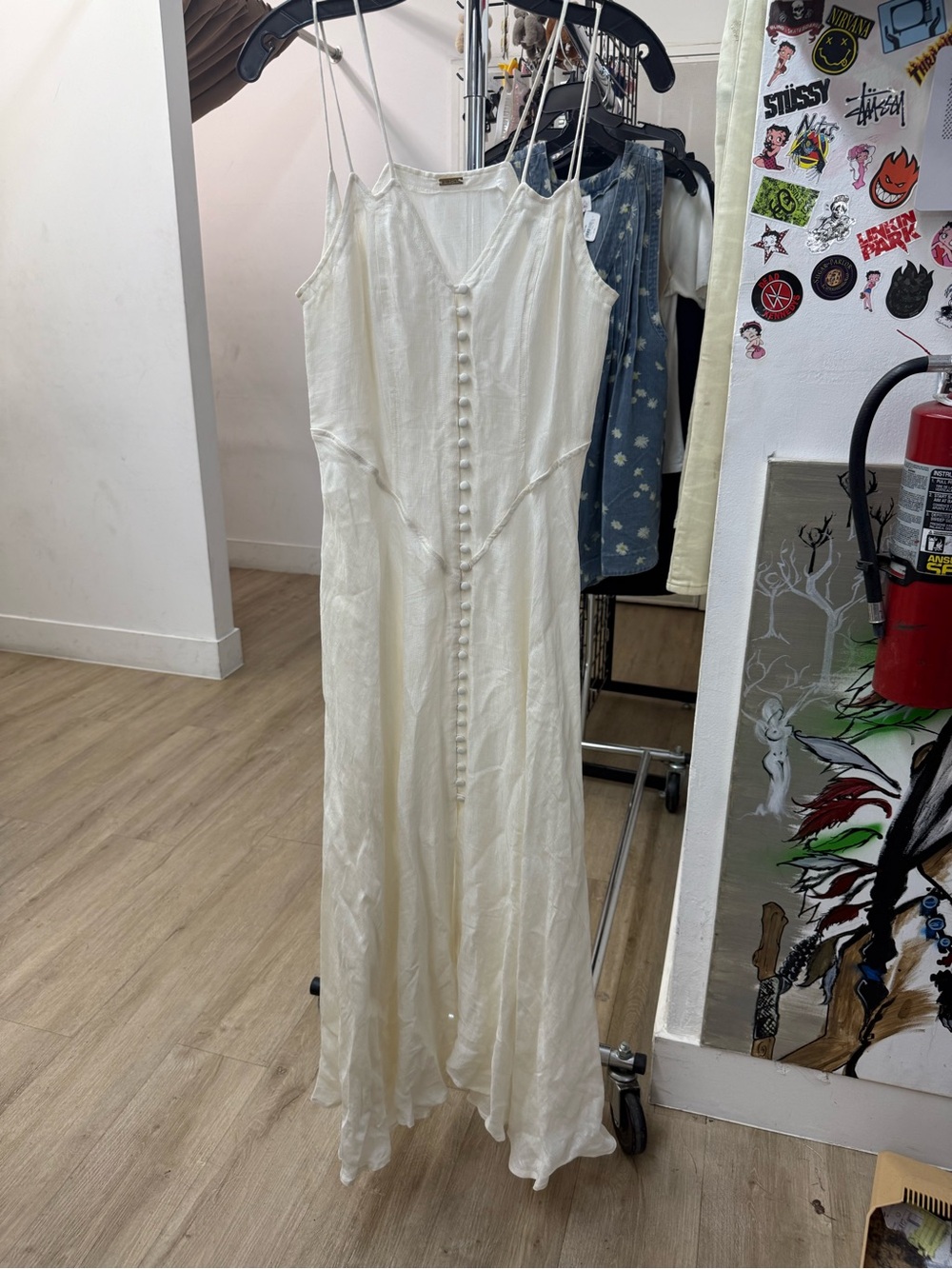 Cult Gaia Ivory Sleeveless Maxi Dress Size M